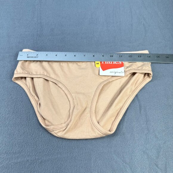 Hanes Originals Women's Size Medium Panty Hipster Beige New With Tags - Picture 6 of 8